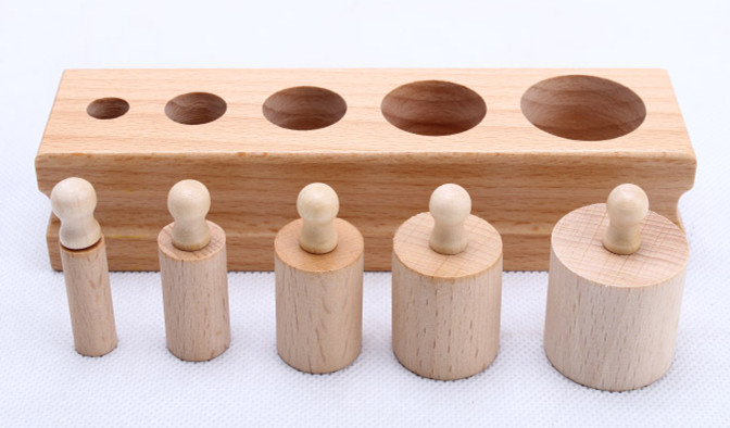 Brinquedos-do-beb-2-em-1-tomada-conjunto-de-cilindro-Montessori-fam-lia-rosa-torre-de