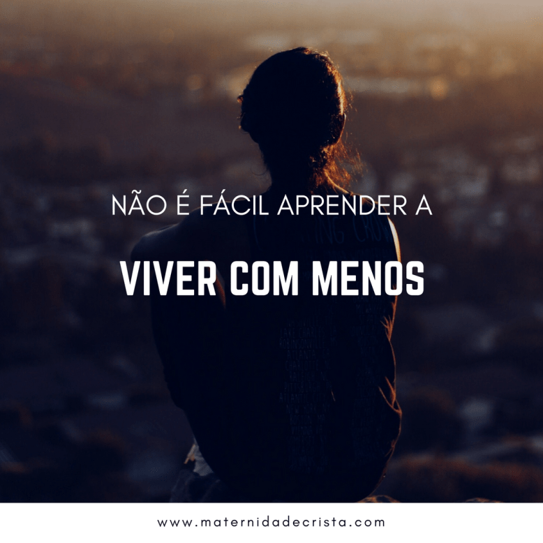 viver com menos